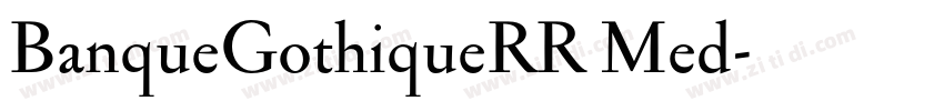 BanqueGothiqueRR Med字体转换